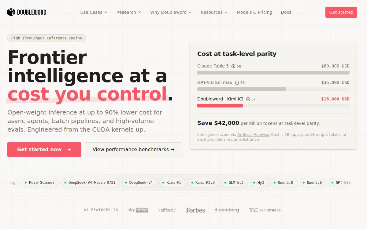Doubleword website preview