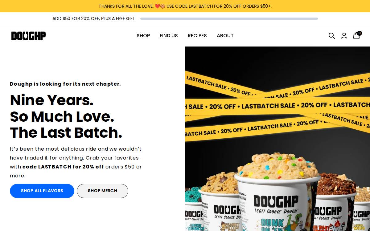 Doughp website preview