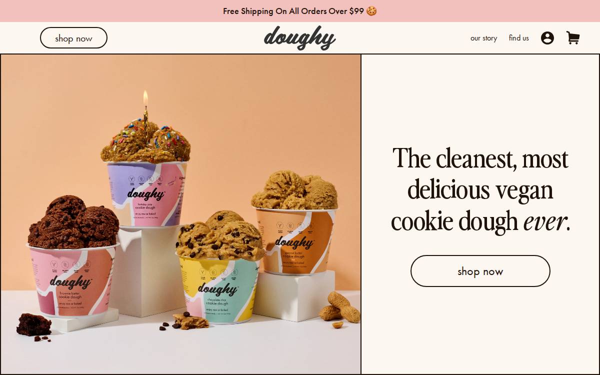 Doughy website preview