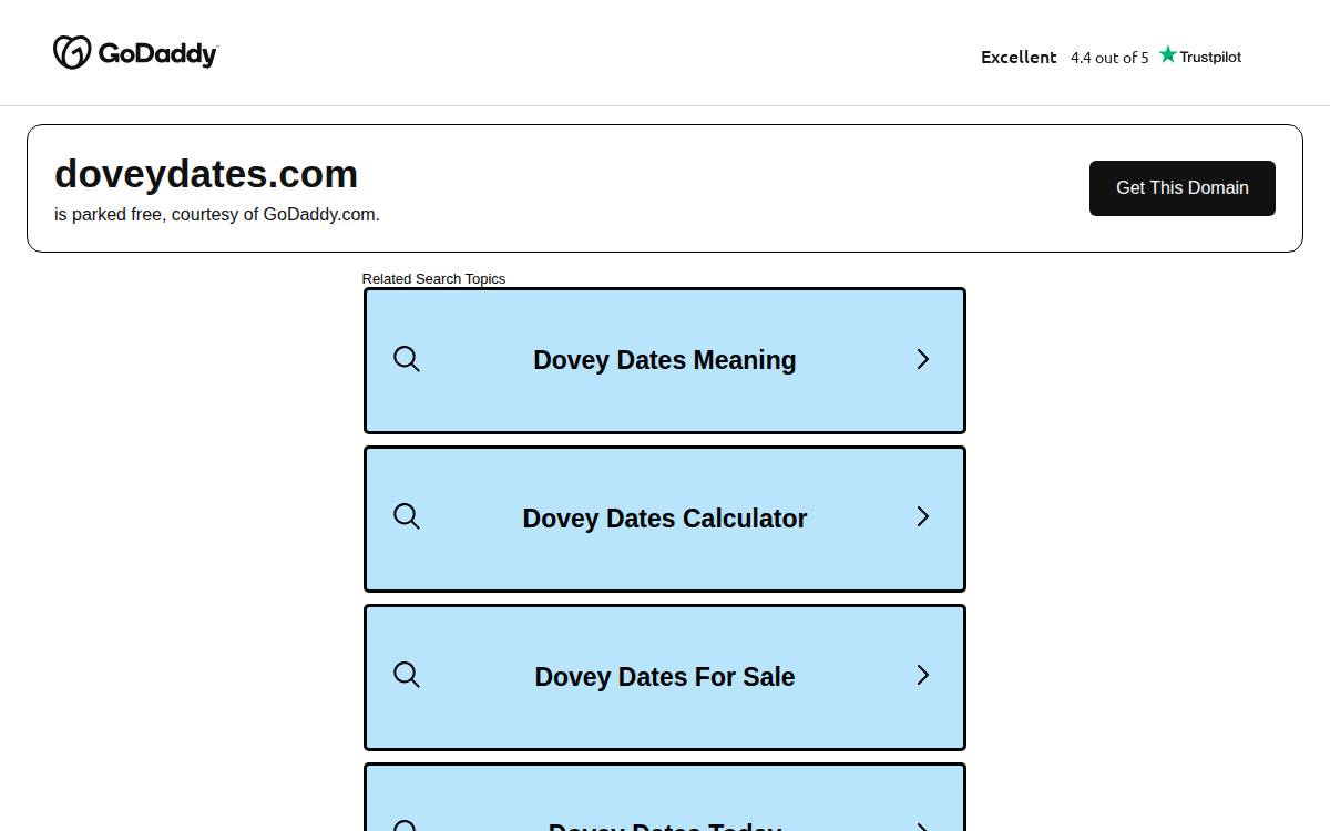Dovey website preview