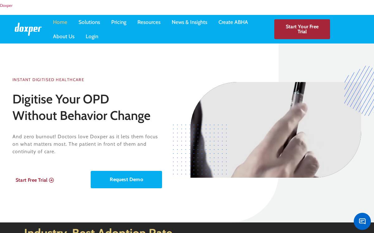 Doxper website preview
