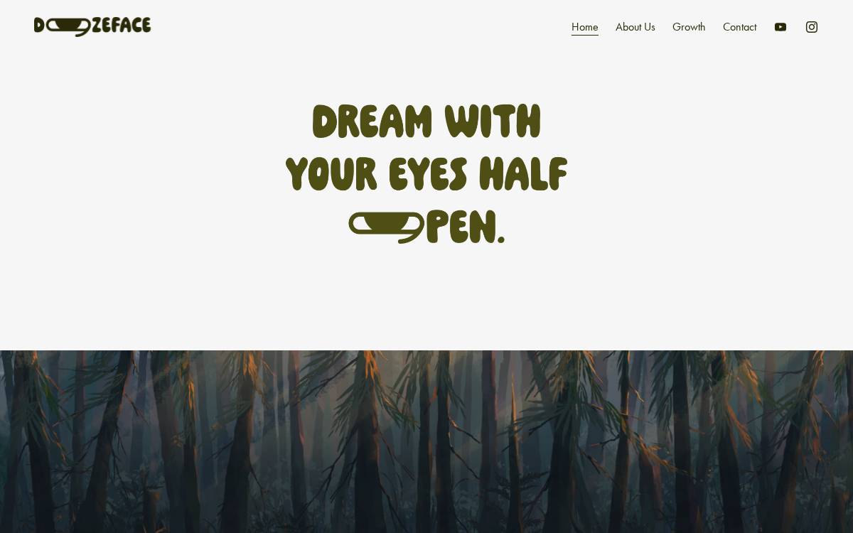 DozeFace website preview