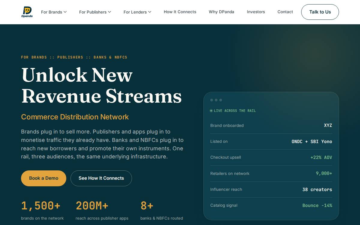 Dpanda website preview