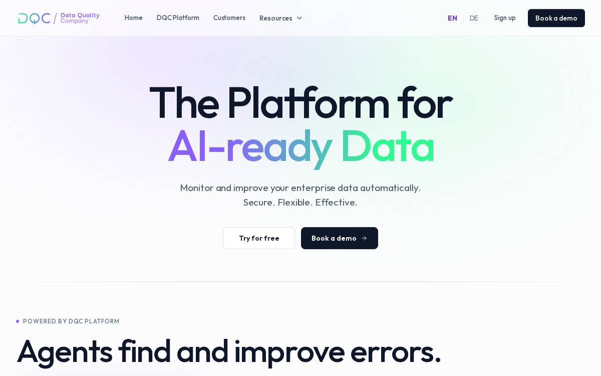 DQC website preview