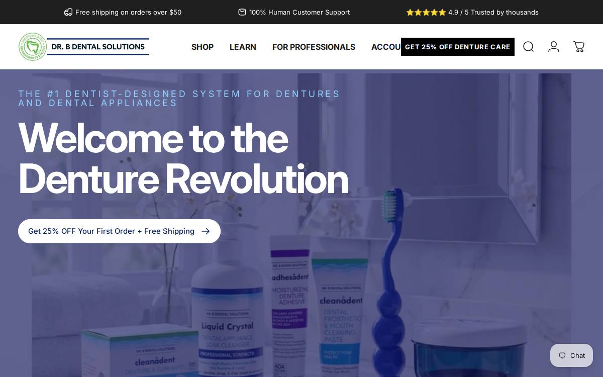 Dr B Dental Solutions website preview