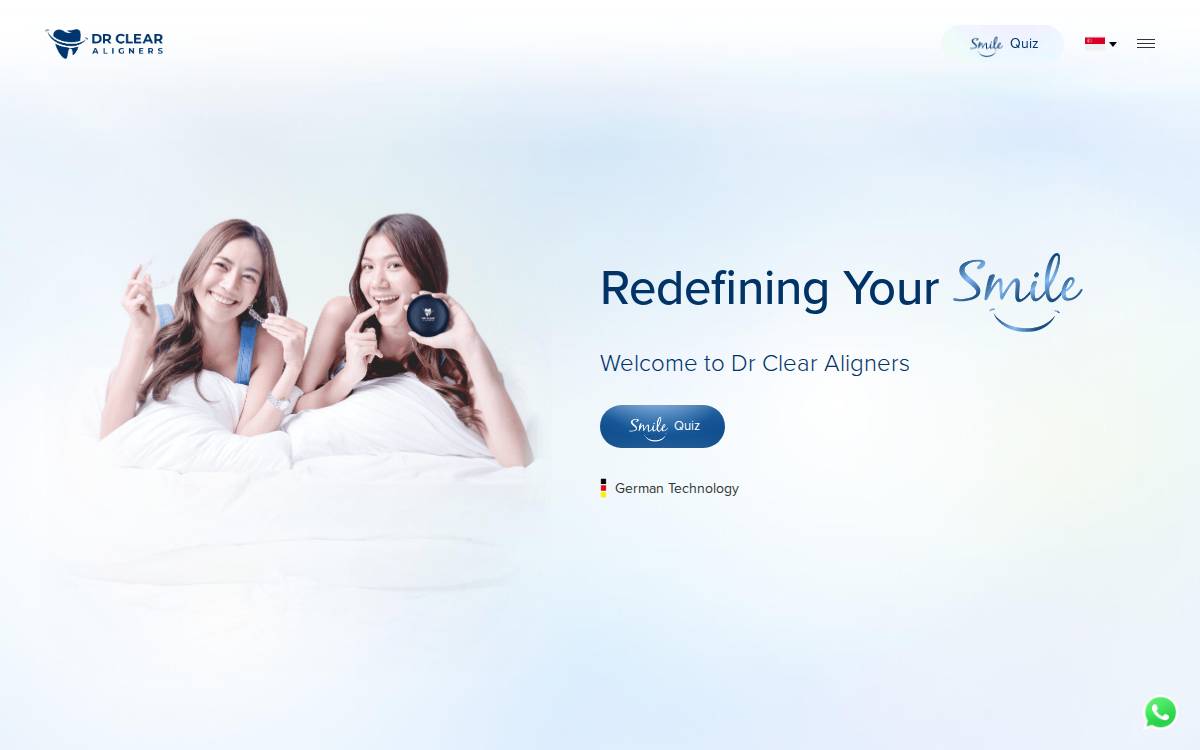 Dr Clear Aligners website preview