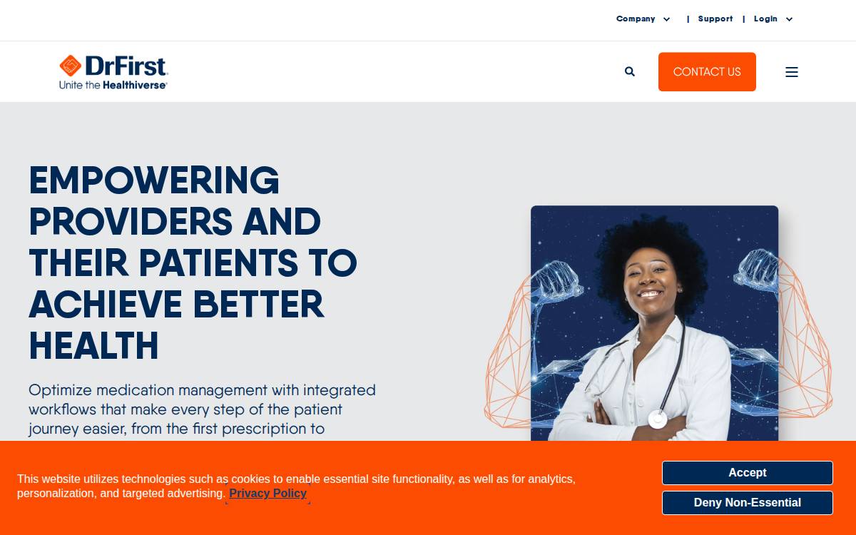 Dr First website preview