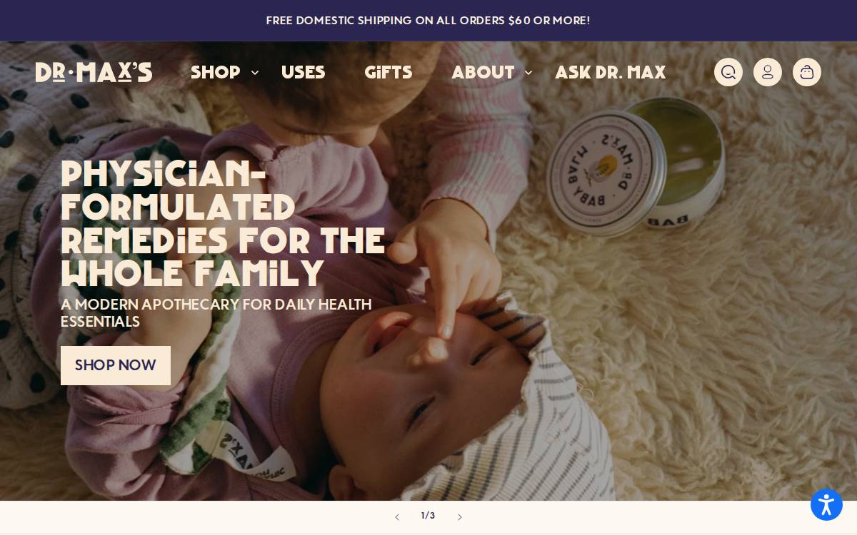 Dr. Max's website preview