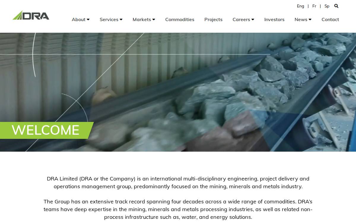 Draglobal website preview