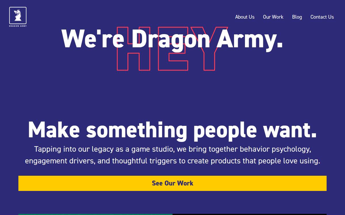 Dragonarmy website preview