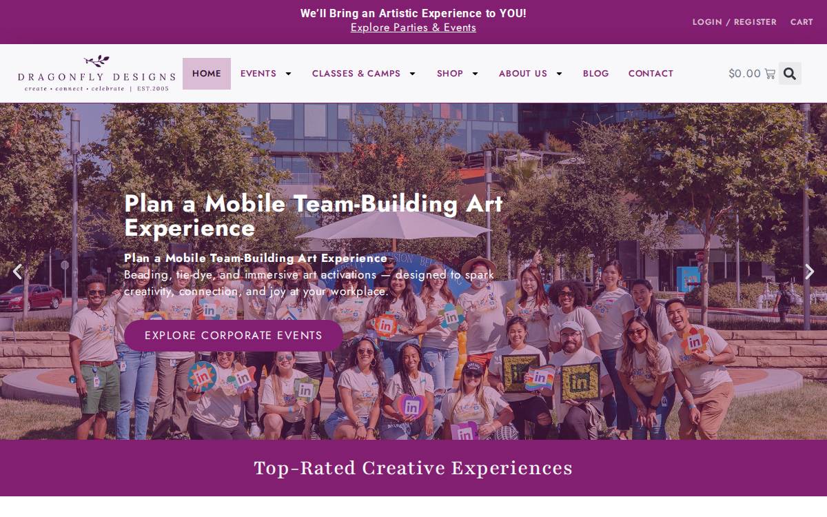 Dragonflyfun website preview