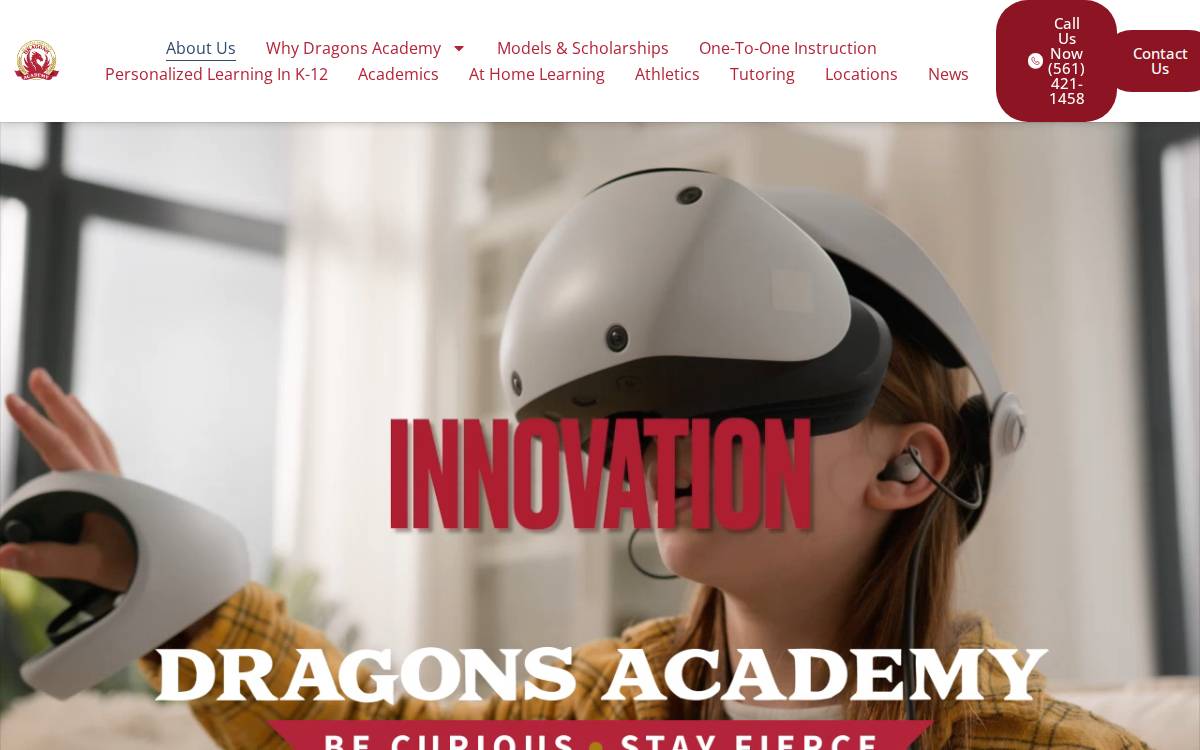 Dragons Academy website preview