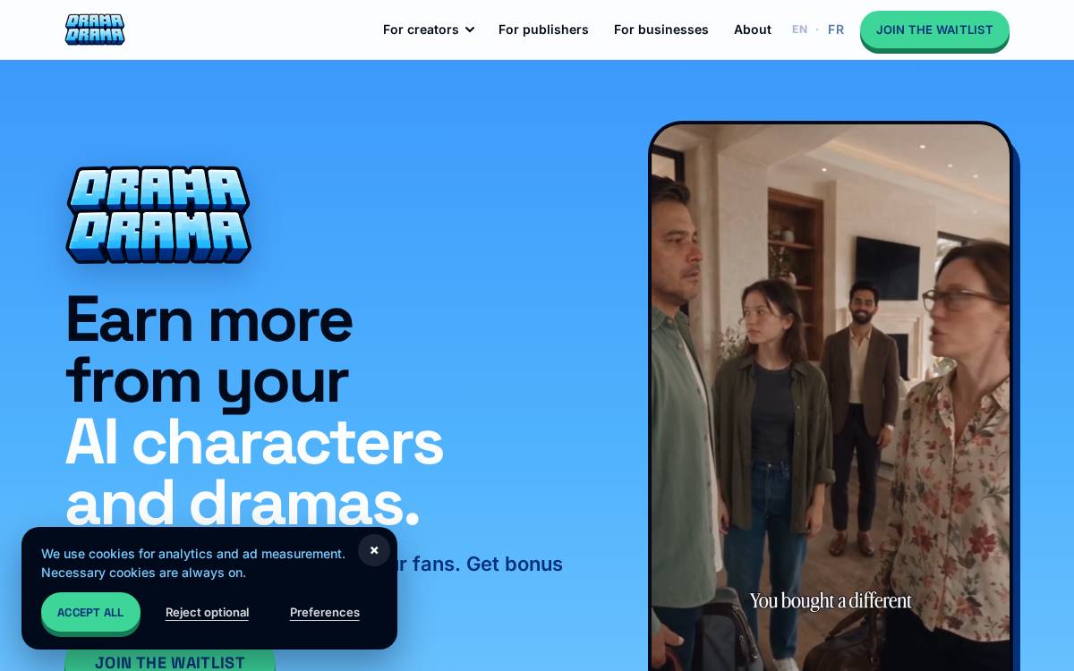Drama Drama website preview