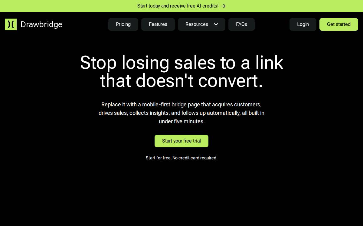 Drawbridge website preview