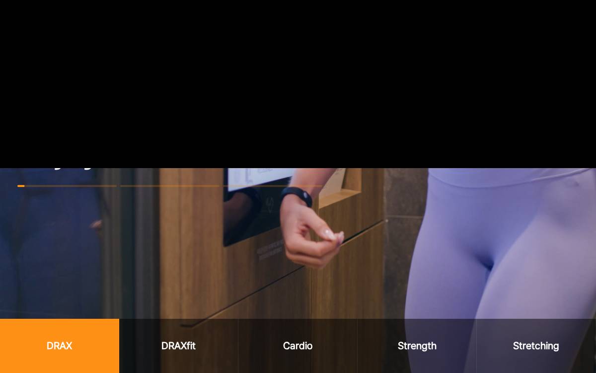 Draxfit website preview