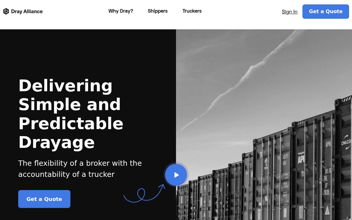 Dray Alliance website preview