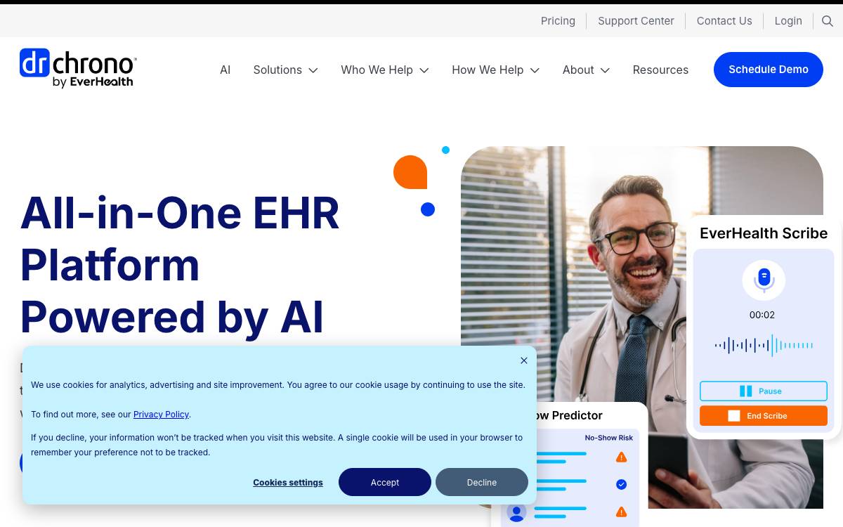 Drchrono website preview