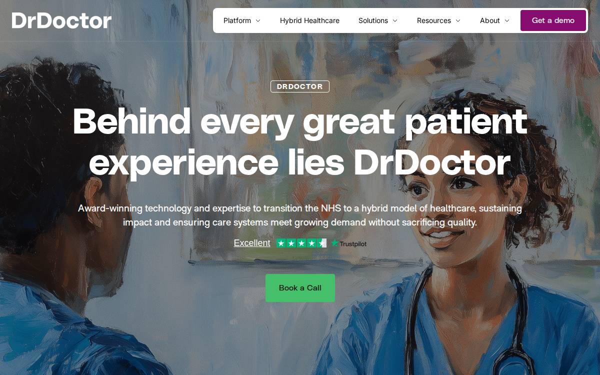 DrDoctor website preview