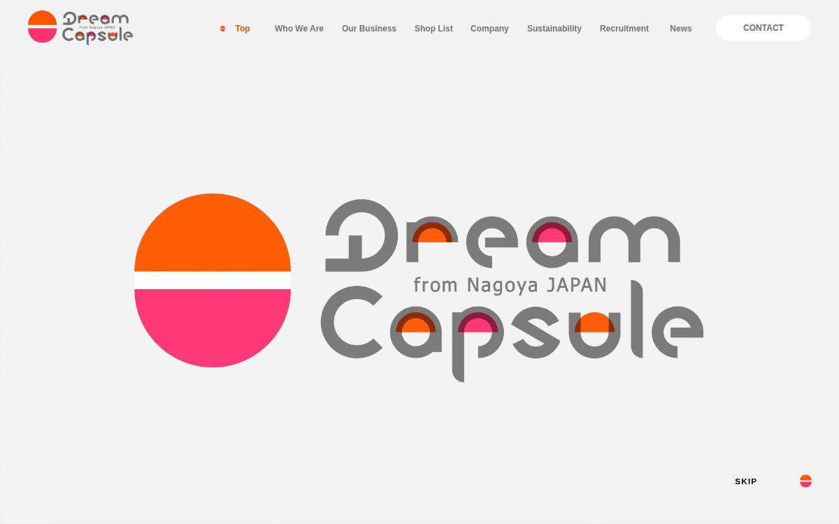 Dream Capsule Inc. website preview