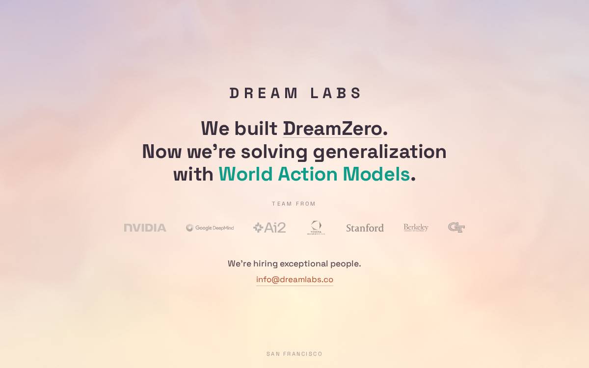 Dream Labs website preview