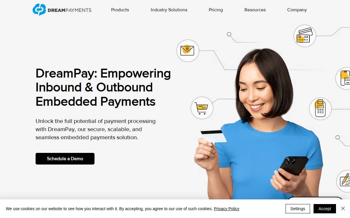 Dream Payments Corp. website preview