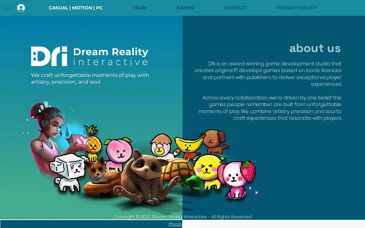 Dream Reality Interactive website preview