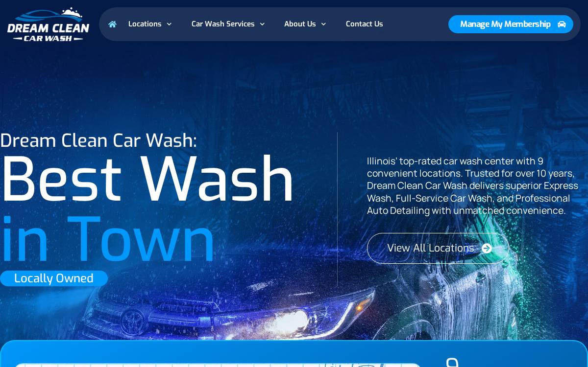 Dreamcleancw website preview