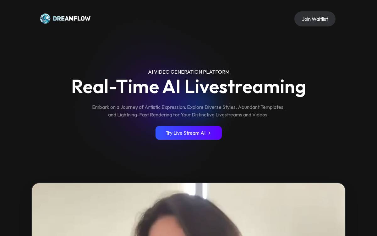 Dreamflow website preview