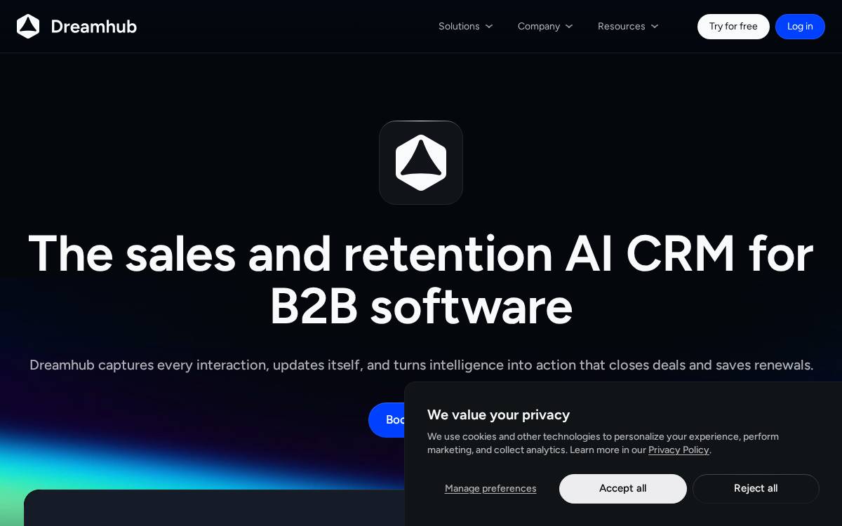 Dreamhub website preview