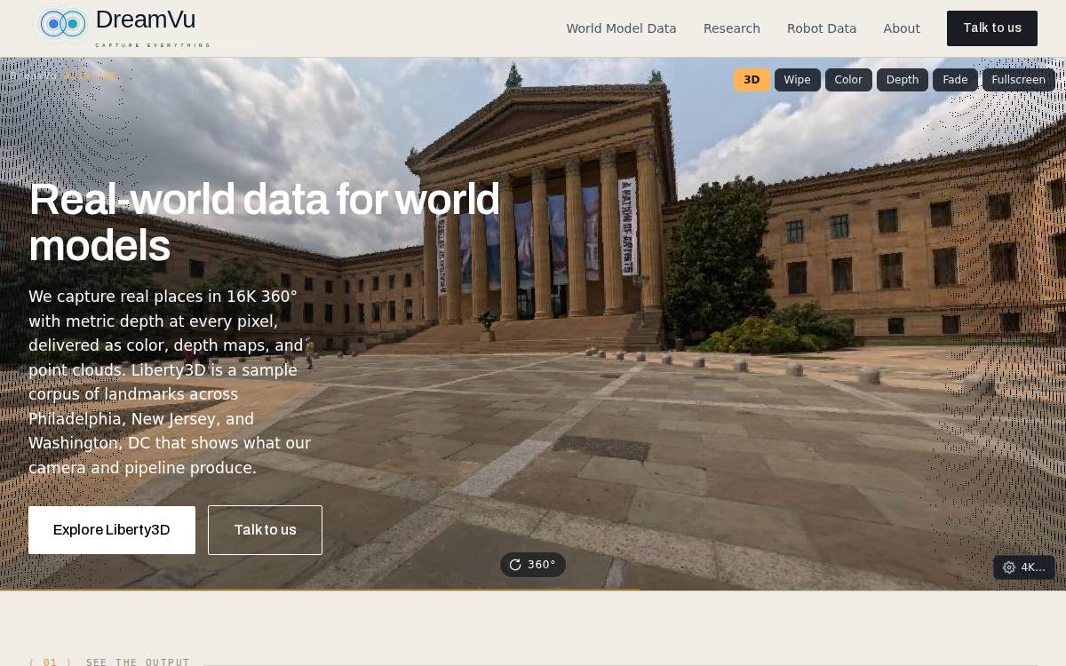 DREAMVU website preview
