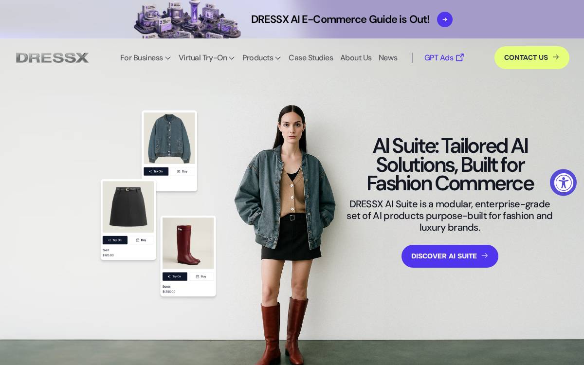 DressX website preview