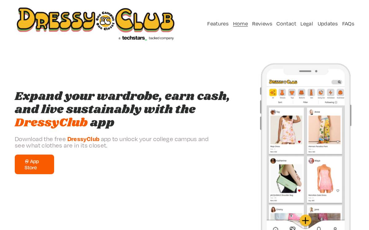 DressyClub website preview