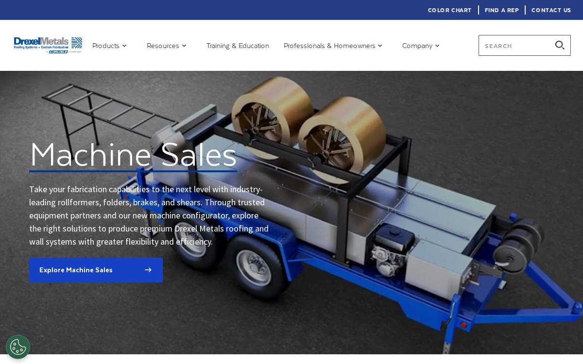 Drexmet website preview