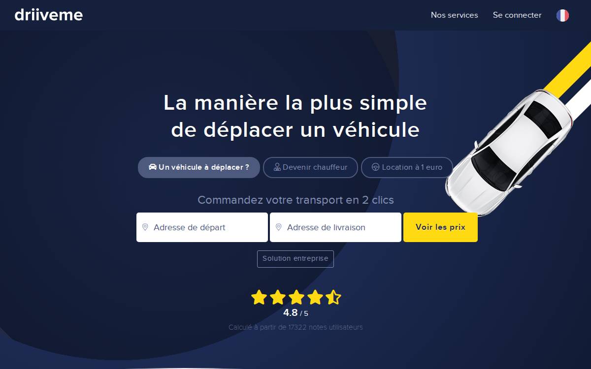 driiveme website preview