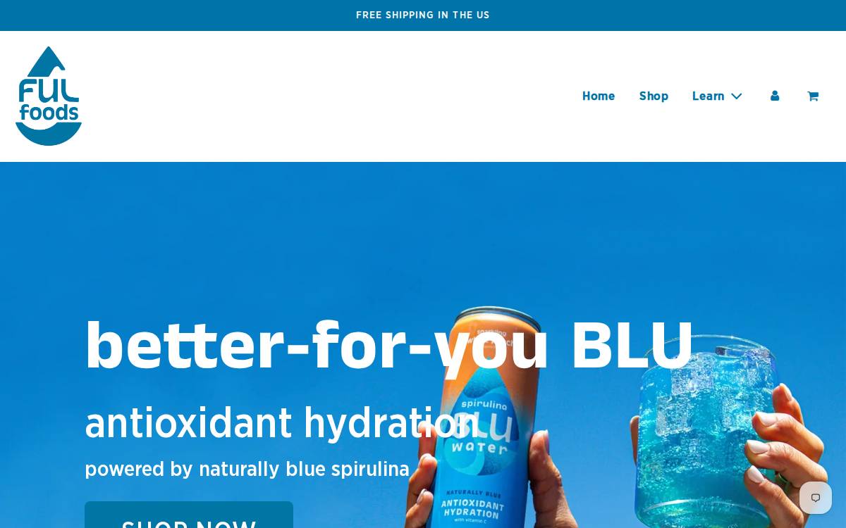 Drink Blu website preview