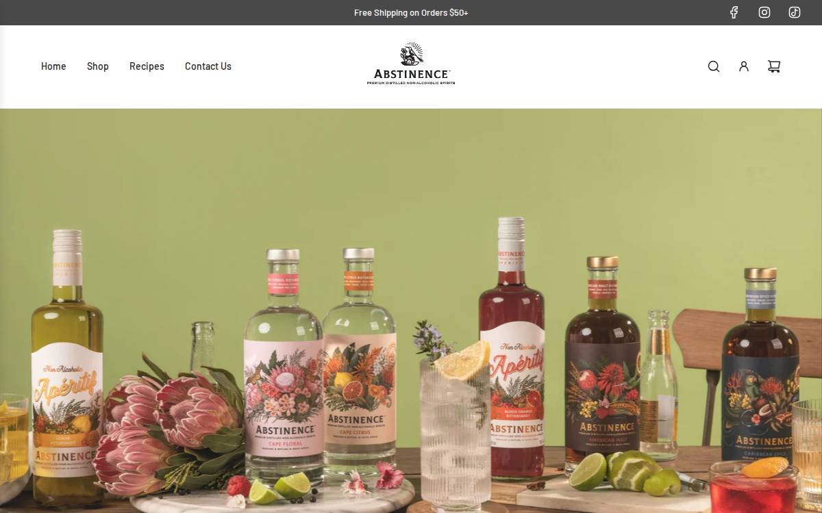 Drinkabstinence website preview