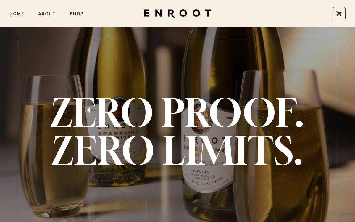 Drinkenroot website preview