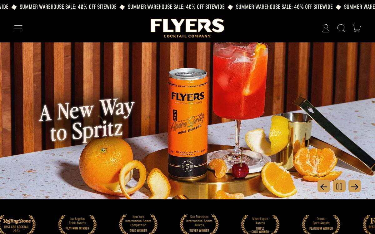 Drinkflyers website preview