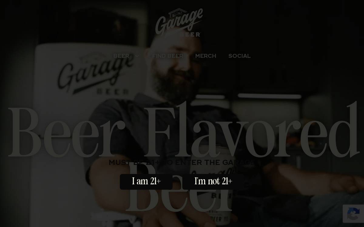 Drinkgaragebeer website preview