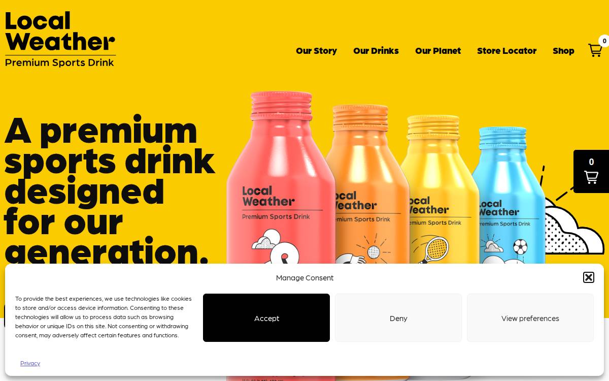 Drinklocalweather website preview