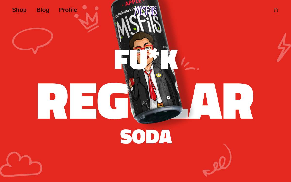 Drinkmisfits website preview