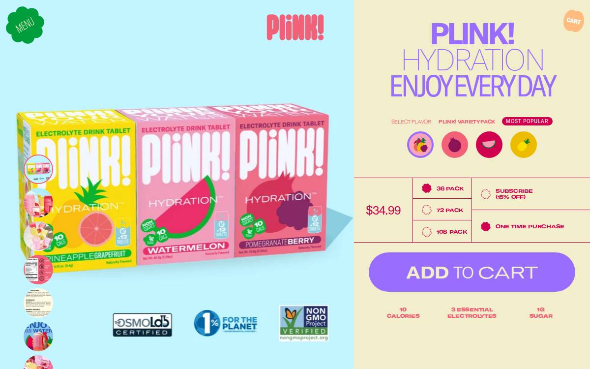 Drinkplink website preview