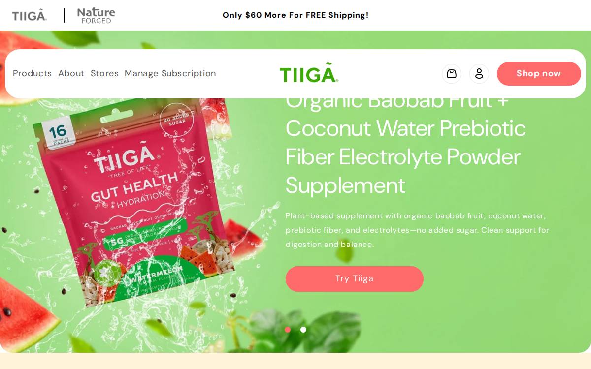 Drinktiiga website preview