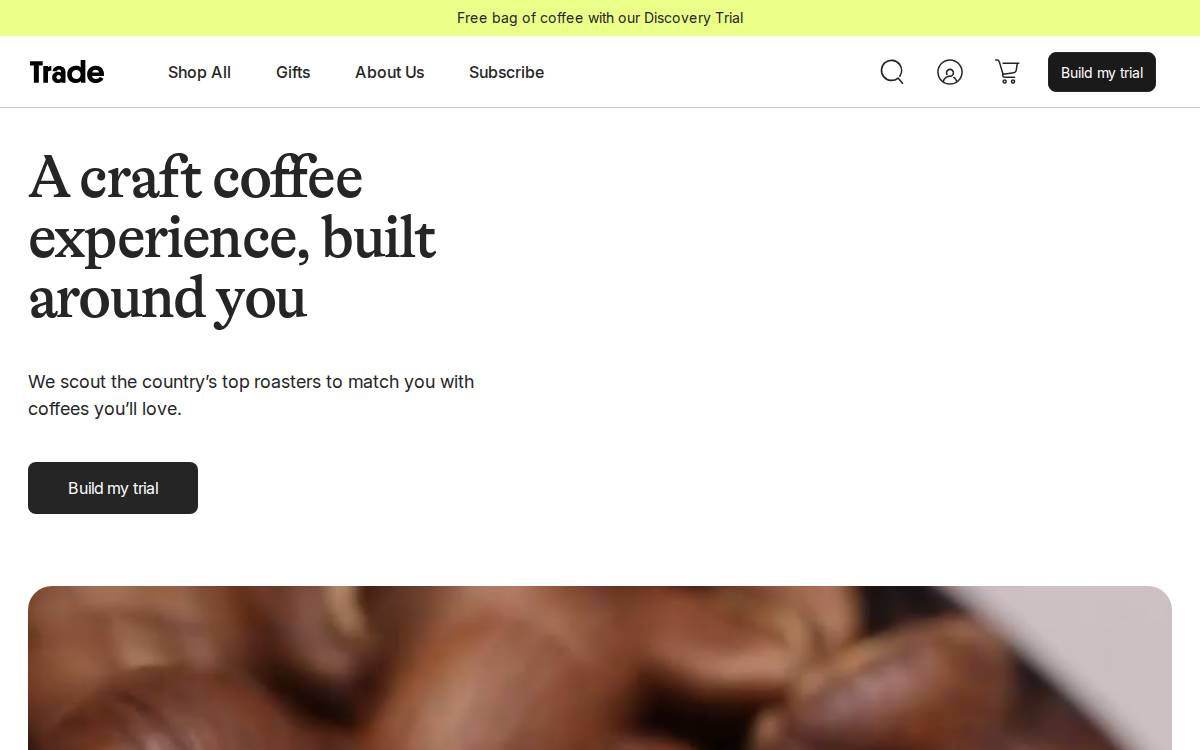Drinktrade website preview