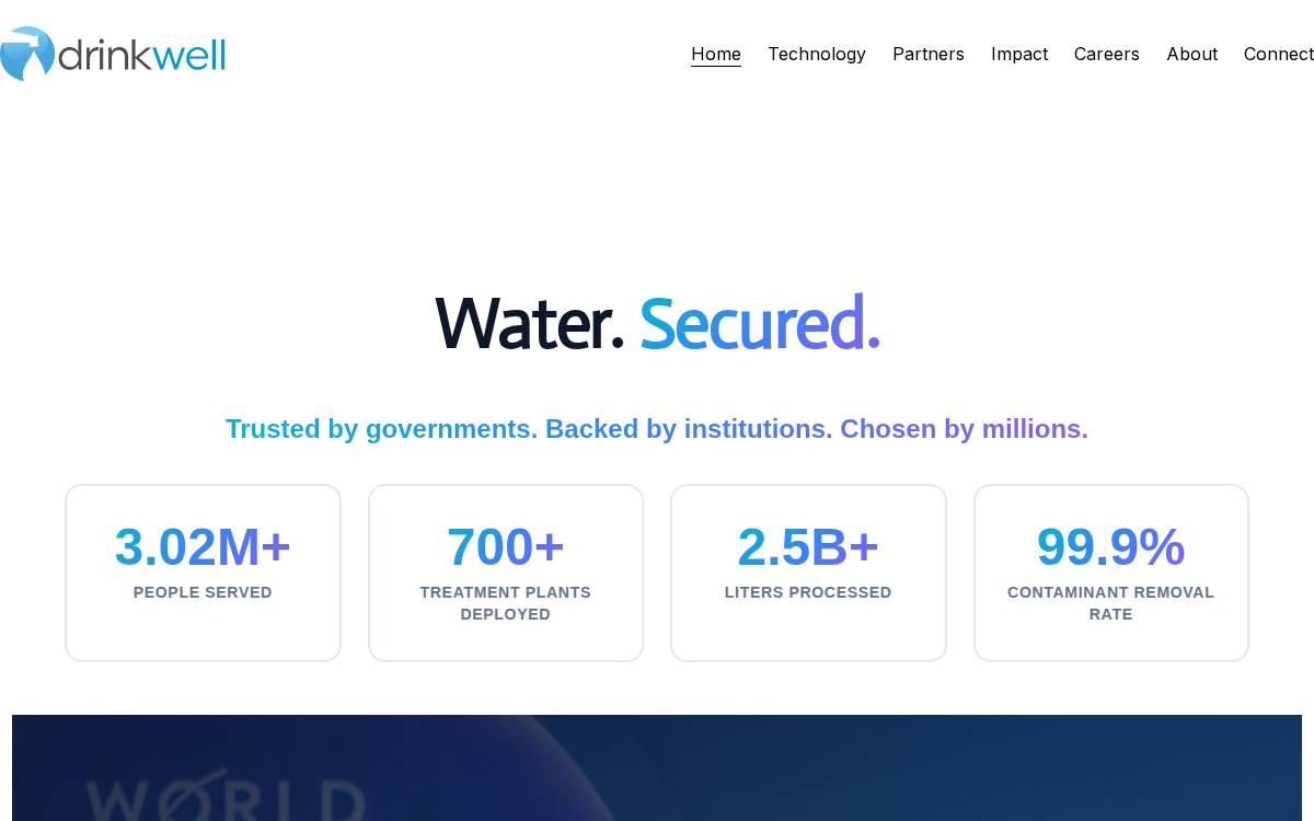 Drinkwellsystems website preview