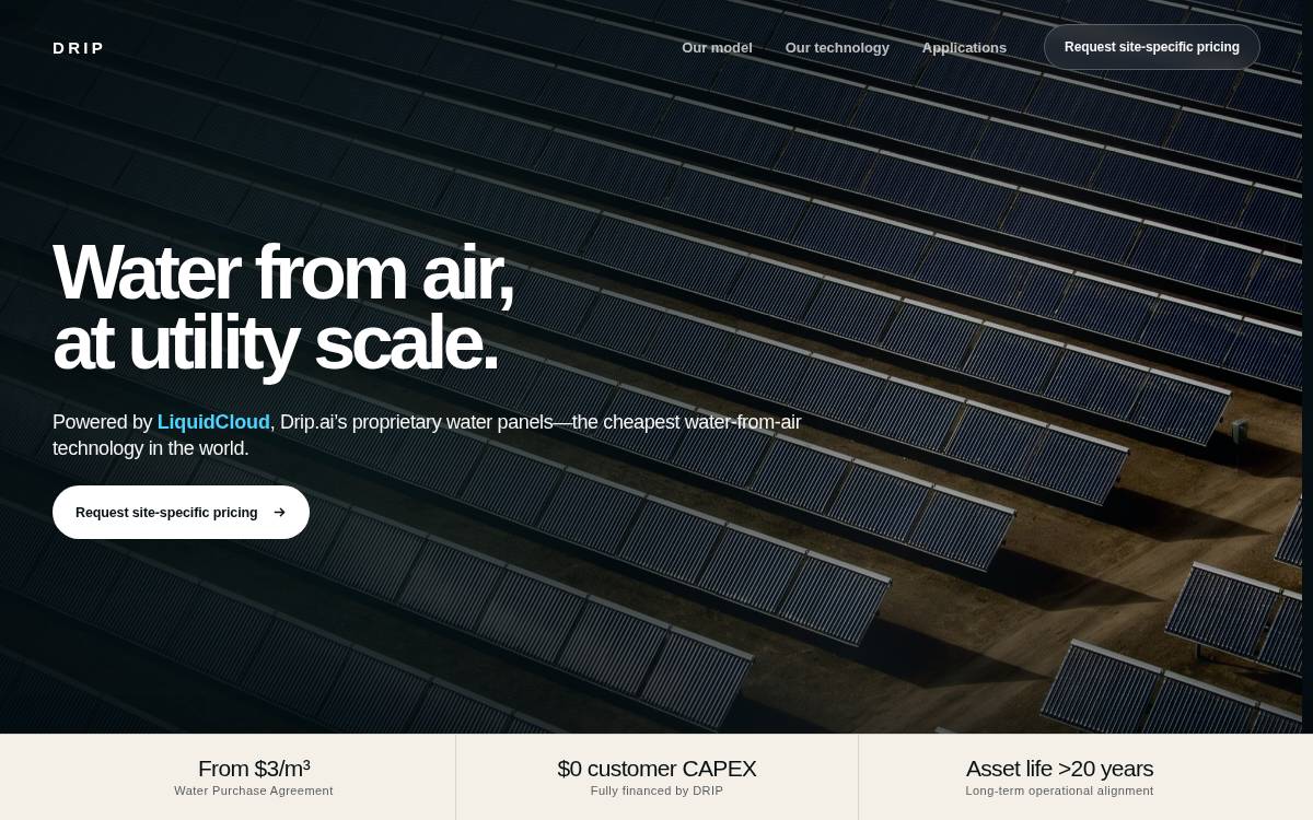 Drip Ai website preview