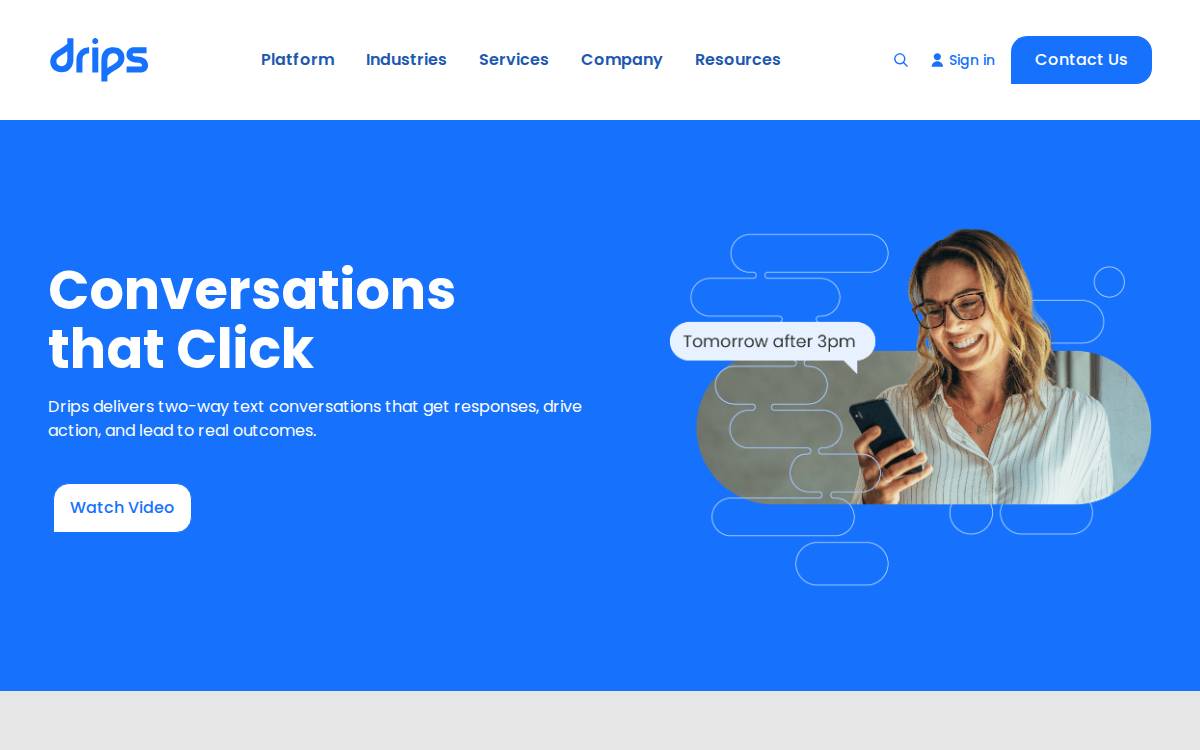 Drips website preview
