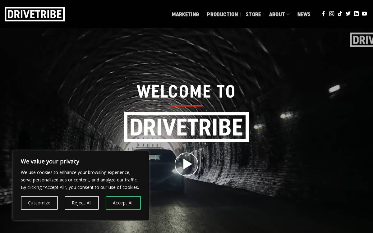 Drive Tribe website preview