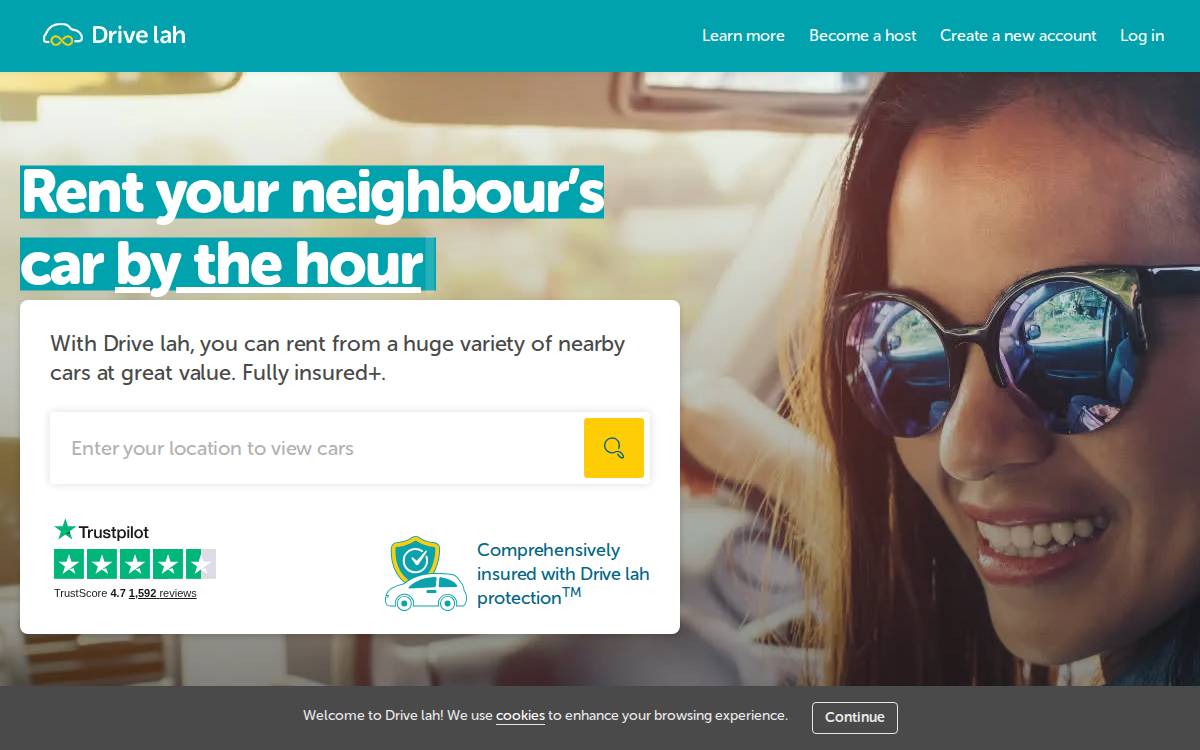 Drive lah website preview