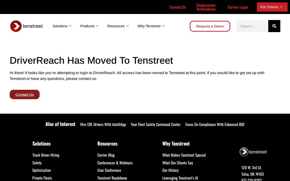 DriverReach website preview